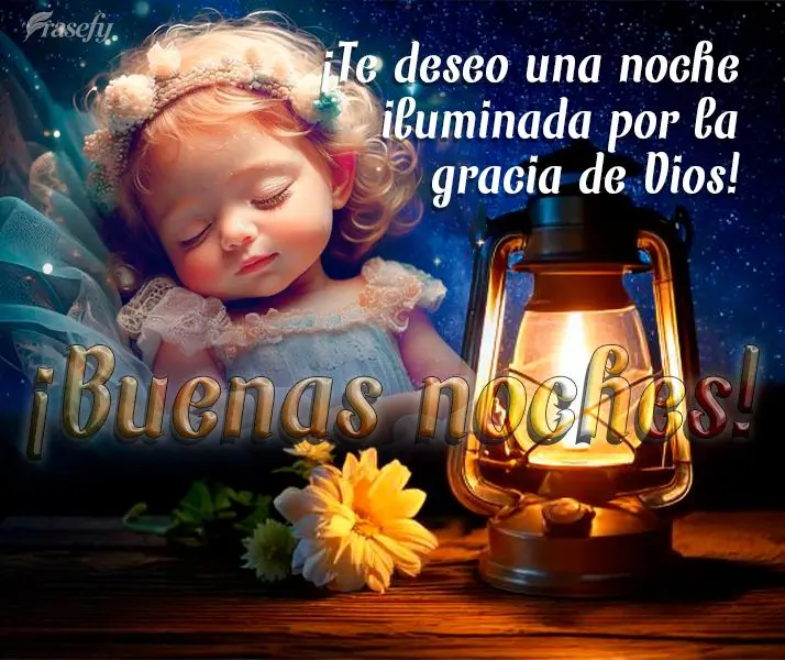 ¡Te deseo una noche iluminada por la gracia de Dios! ¡Buenas noches!