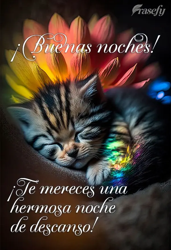 ¡Te mereces una hermosa noche de descanso! ¡Buenas noches!
