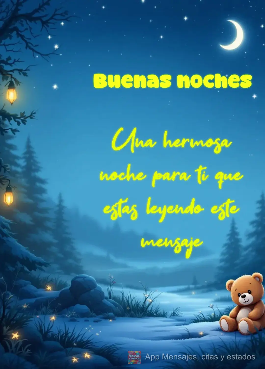 Una hermosa noche para ti que estás leyendo este mensaje Buenas noches