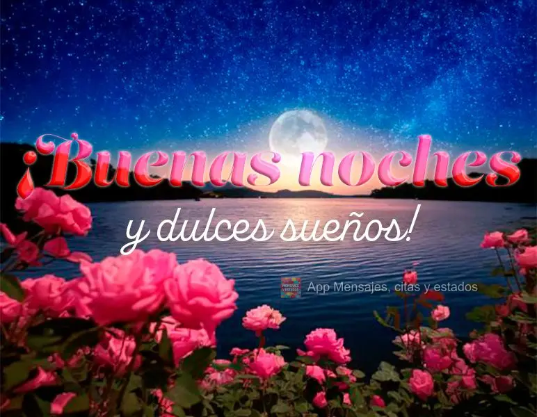 ¡Buenas noches y dulces sueños!