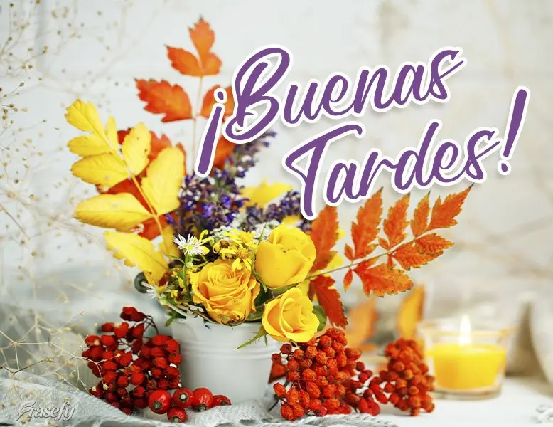 ¡Buenas tardes!