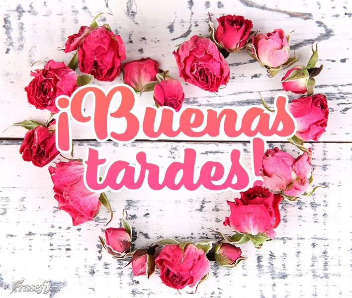 ¡Buenas tardes!