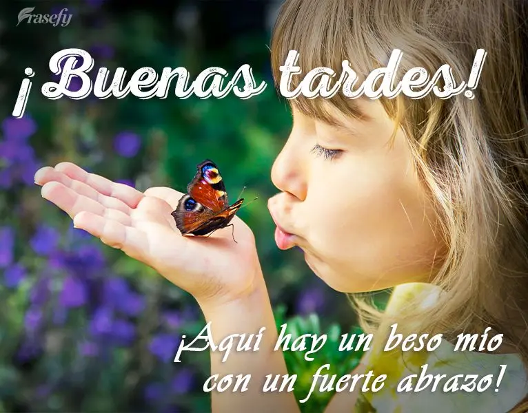 ¡Aquí hay un beso mío con un fuerte abrazo! ¡Buenas tardes!