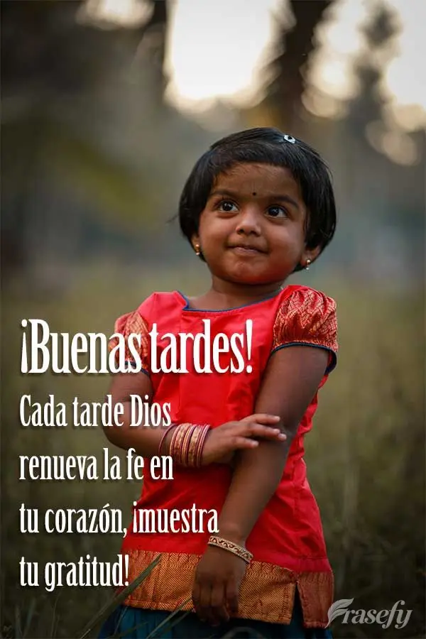 Cada tarde Dios renueva la fe en tu corazón, ¡muestra tu gratitud! ¡Buenas tardes!