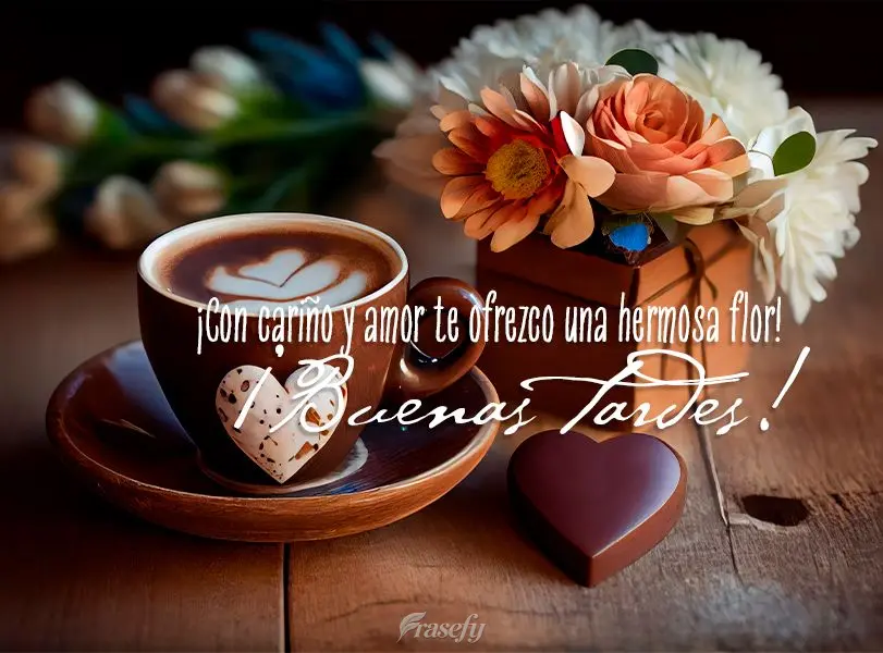 ¡Con cariño y amor te ofrezco una hermosa flor! ¡Buenas tardes!
