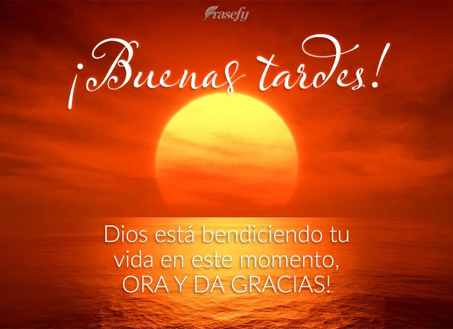 Dios está bendiciendo tu vida en este momento, ora y da gracias! ¡Buenas tardes!