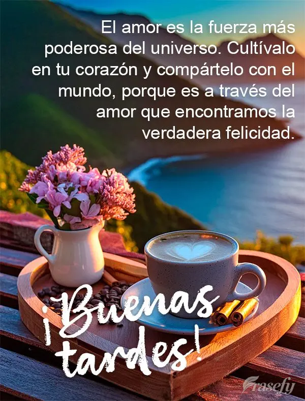 El amor es la fuerza más poderosa del universo. Cultívalo en tu corazón y compártelo con el mundo, porque es a través del amor que encontramos la ve...