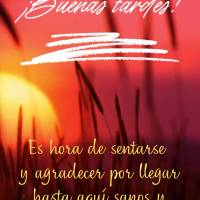 Es hora de sentarse y agradecer por llegar hasta aquí sanos y llenos de vida. ¡Gracias! ¡Buenas tardes!