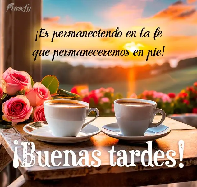 ¡Es permaneciendo en la fe que permaneceremos en pie! ¡Buenas tardes!