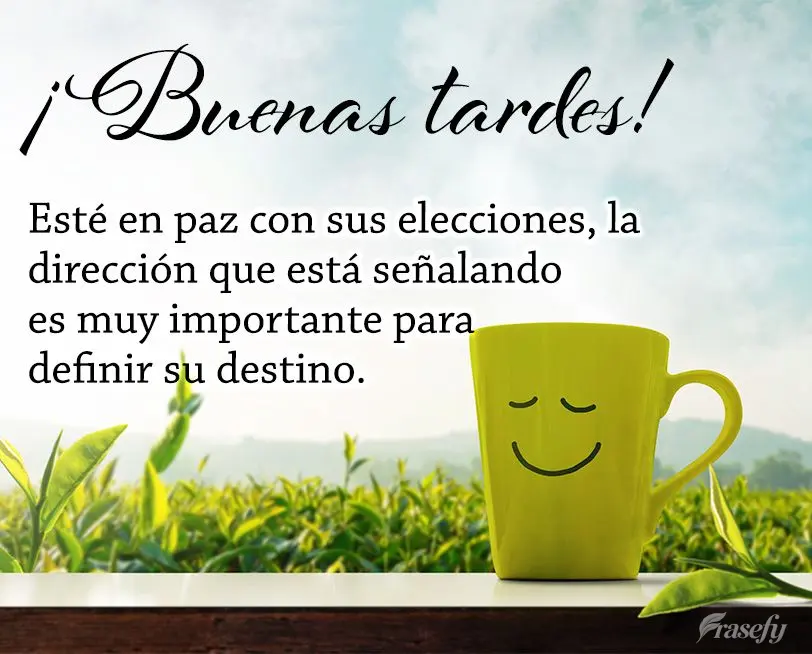 Esté en paz con sus elecciones, la dirección que está señalando es muy importante para definir su destino. ¡Buenas tardes!