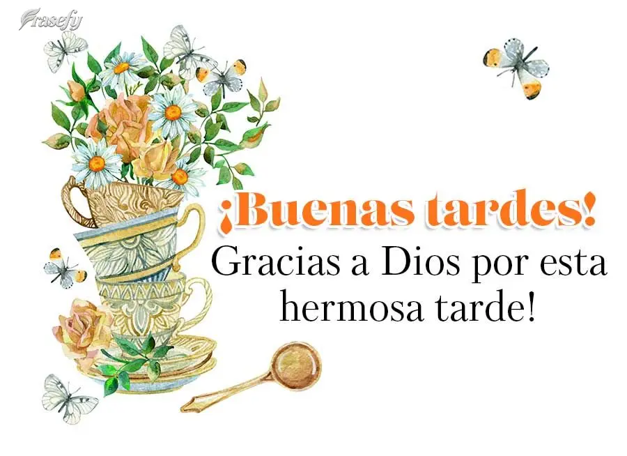 Gracias a Dios por esta hermosa tarde! ¡Buenas tardes!
