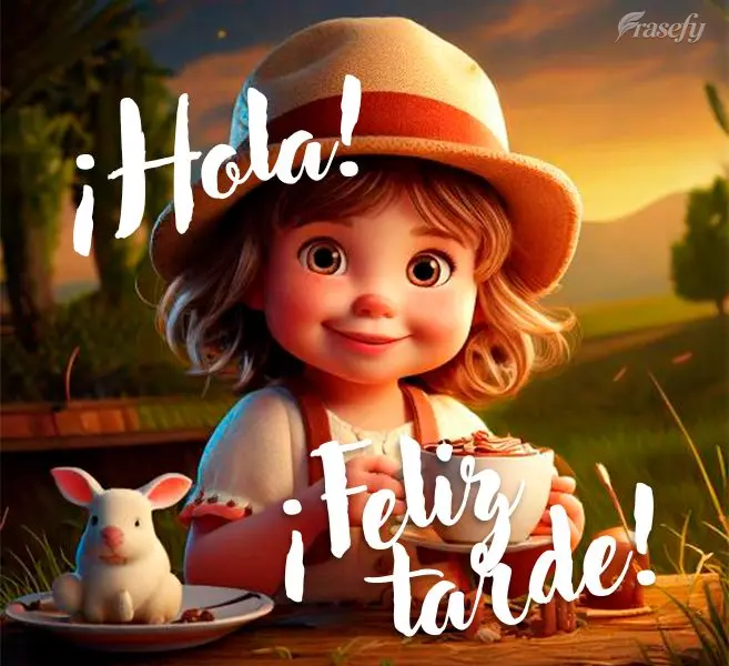 ¡Hola! ¡Feliz tarde!