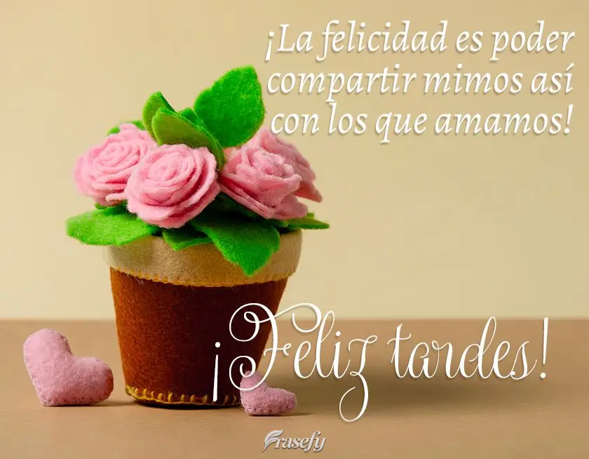 ¡La felicidad es poder compartir mimos así con los que amamos! ¡Feliz tardes!