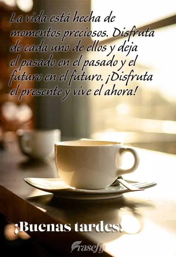 La vida está hecha de momentos preciosos. Disfruta de cada uno de ellos y deja el pasado en el pasado y el futuro en el futuro. ¡Disfruta el presente y...
