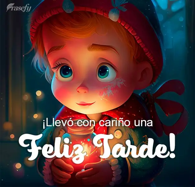 ¡Llevó con cariño una feliz tarde!