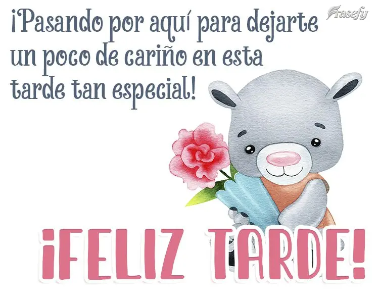 ¡Pasando por aquí para dejarte un poco de cariño en esta tarde tan especial! ¡Feliz tarde!