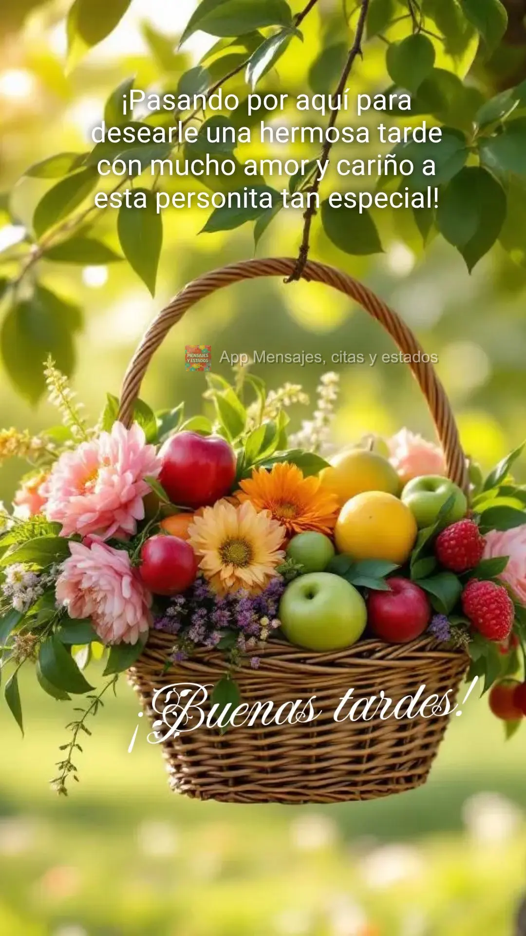 ¡Pasando por aquí para desearle una hermosa tarde con mucho amor y cariño a esta personita tan especial! ¡Buenas tardes!