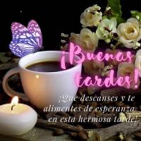 ¡Que descanses y te alimentes de esperanza en esta hermosa tarde! ¡Buenas tardes!