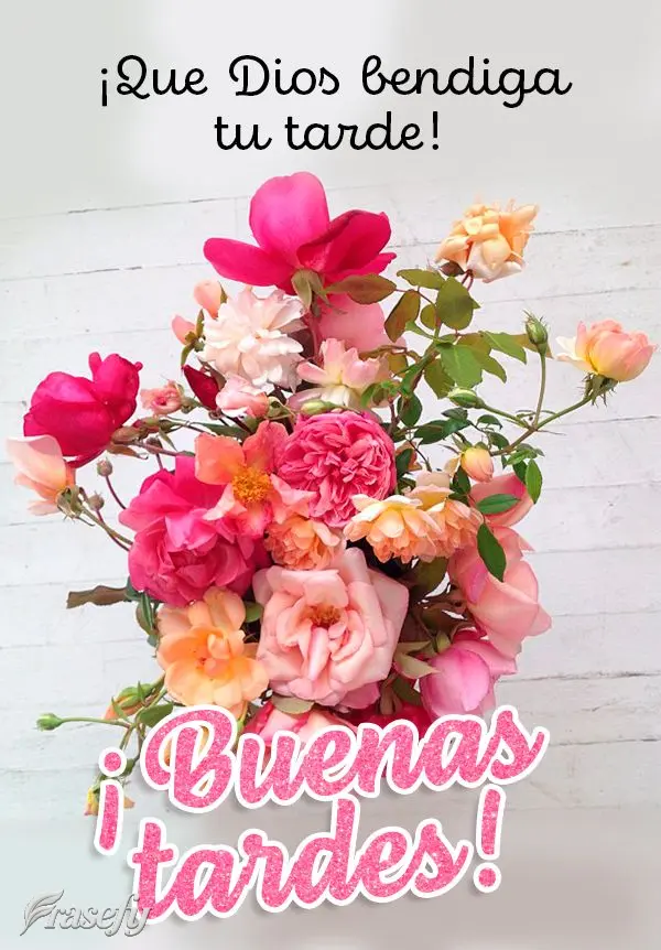 ¡Que Dios bendiga tu tarde! ¡Buenas tardes!