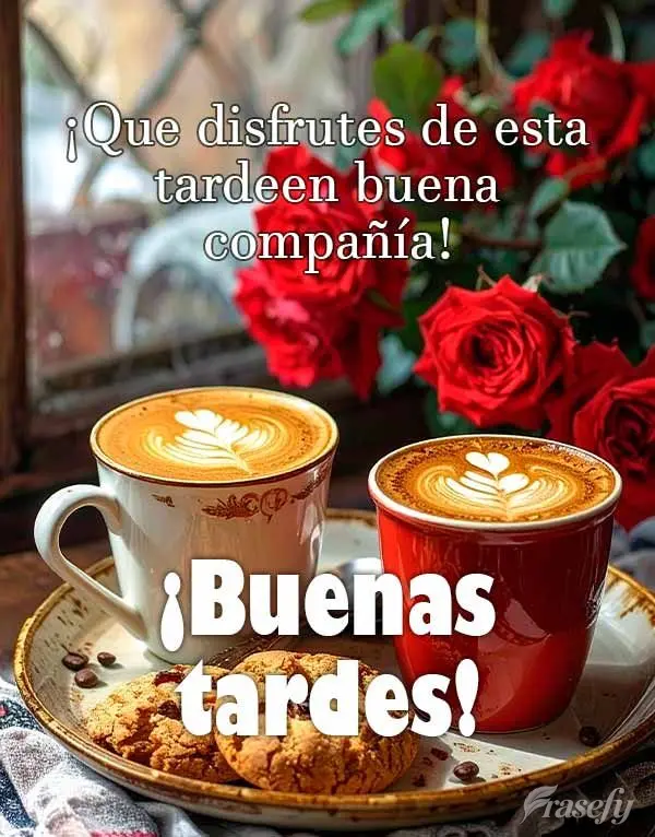 ¡Que disfrutes de esta tarde
en buena compañía!  ¡Buenas tardes!