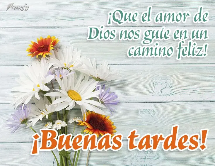 ¡Que el amor de Dios nos guíe en un camino feliz! ¡Buenas tardes!