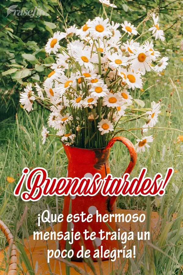 ¡Que este hermoso mensaje te traiga un poco de alegría! ¡Buenas tardes!