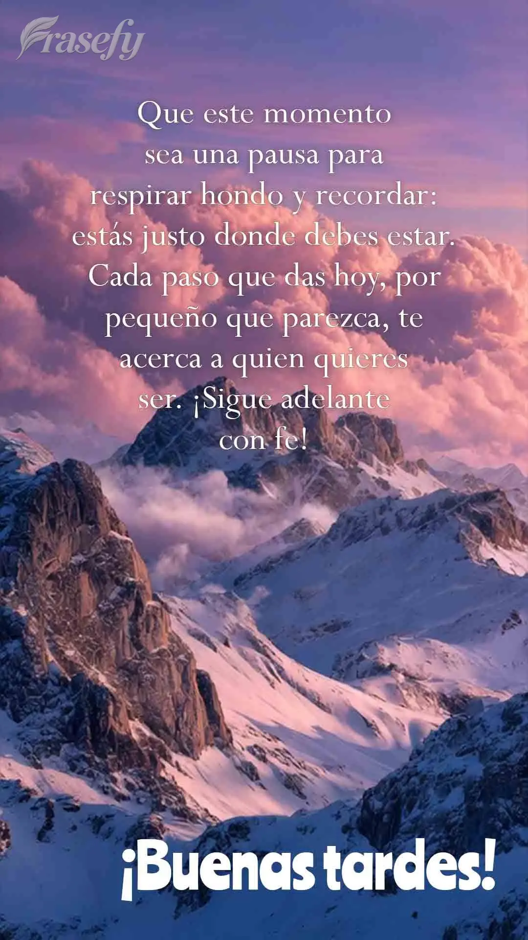 Que este momento sea una pausa para respirar hondo y recordar: estás justo donde debes estar. Cada paso que das hoy, por pequeño que parezca, te acerca...