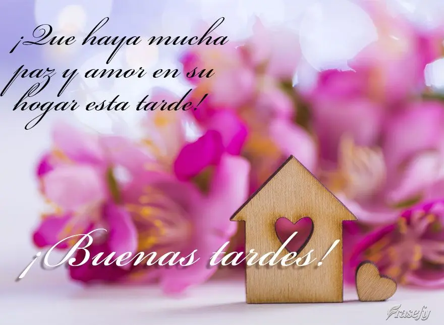 ¡Que haya mucha paz y amor en su hogar esta tarde! ¡Buenas tardes!