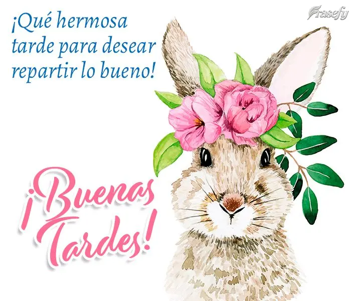 ¡Qué hermosa tarde para desear repartir lo bueno! ¡Buenas tardes!