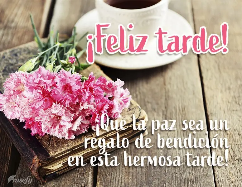¡Que la paz sea un regalo de bendición en esta hermosa tarde! ¡Feliz tarde!