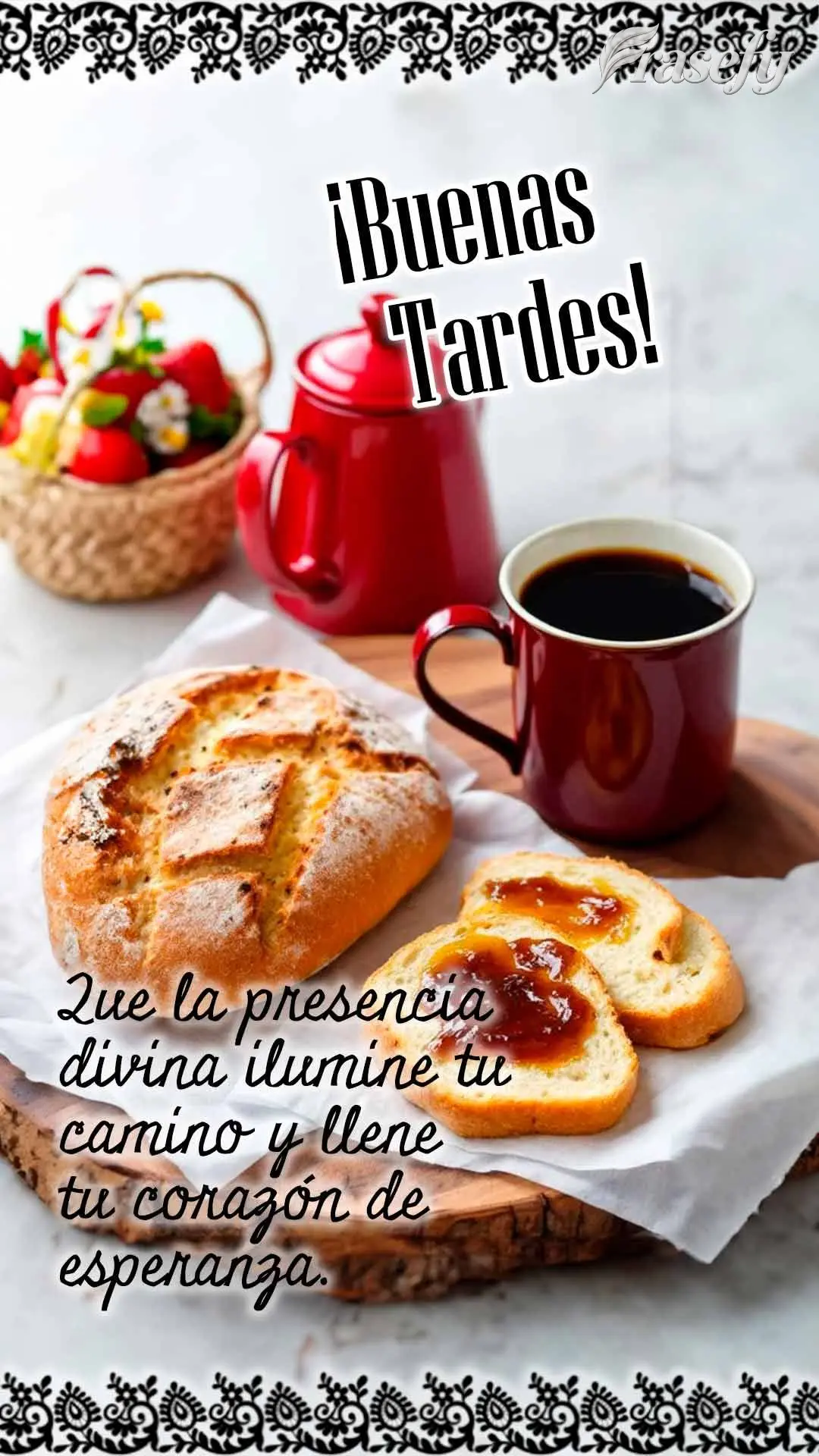Que la presencia divina ilumine tu camino y llene tu corazón de esperanza. ¡Buenas tardes!