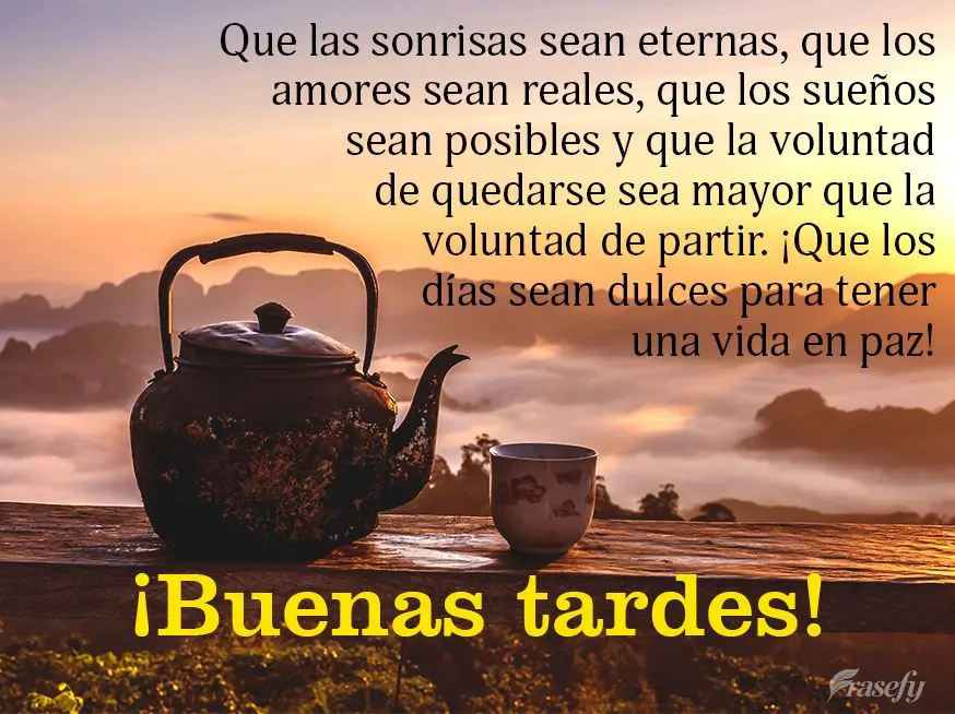 Que las sonrisas sean eternas, que los amores sean reales, que los sueños sean posibles y que la voluntad de quedarse sea mayor que la voluntad de parti...