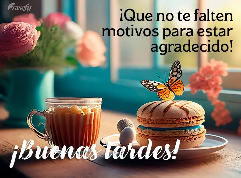 ¡Que no te falten motivos para estar agradecido! ¡Buenas tardes!