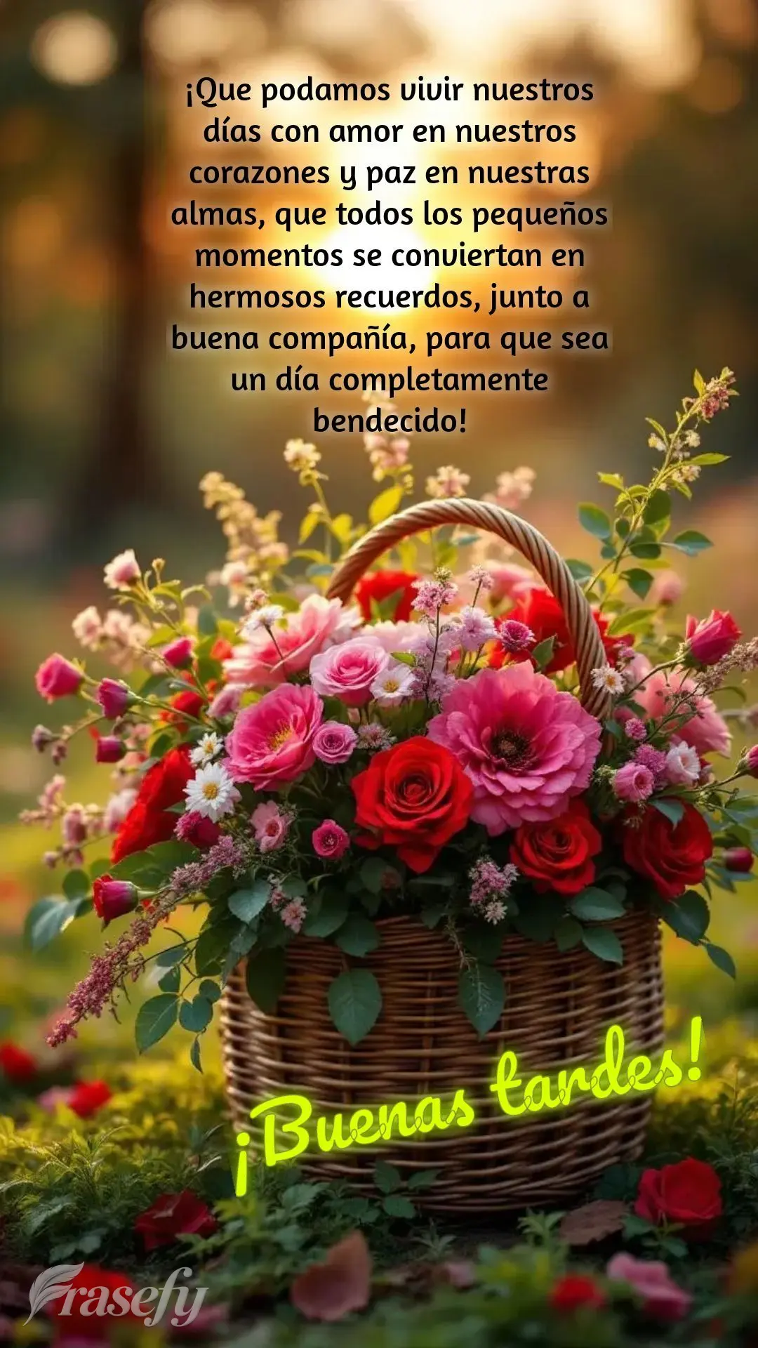 ¡Que podamos vivir nuestros días con amor en nuestros corazones y paz en nuestras almas, que todos los pequeños momentos se conviertan en hermosos rec...