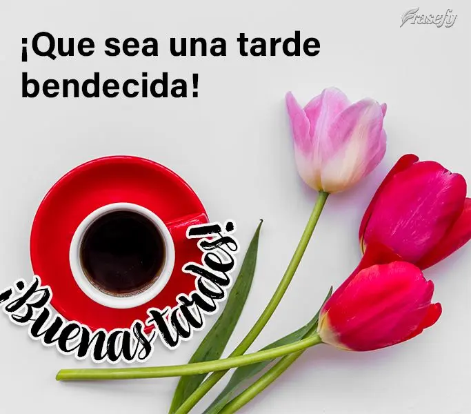 ¡Que sea una tarde bendecida! ¡Buenas tardes!