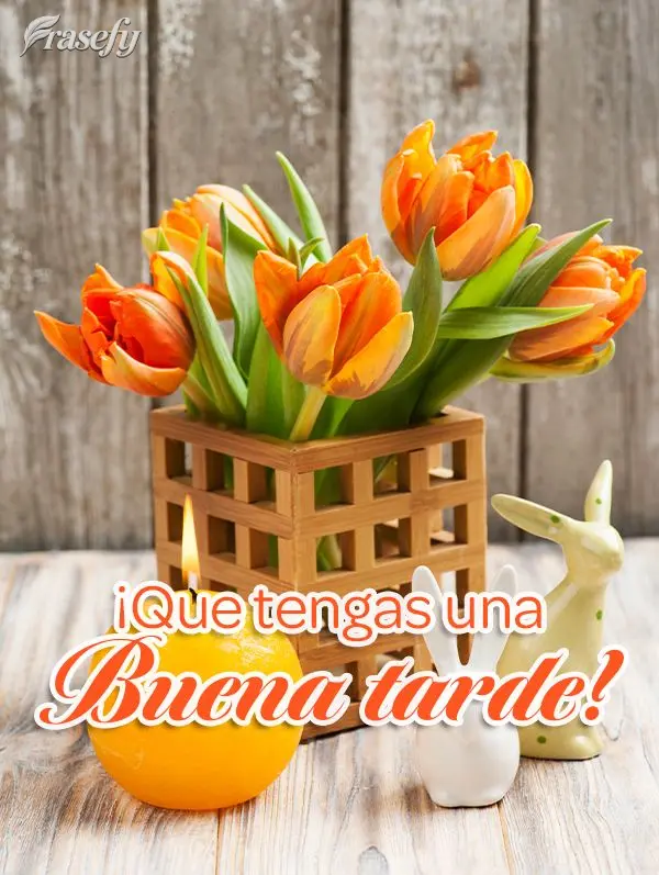 ¡Que tengas una buena tarde!