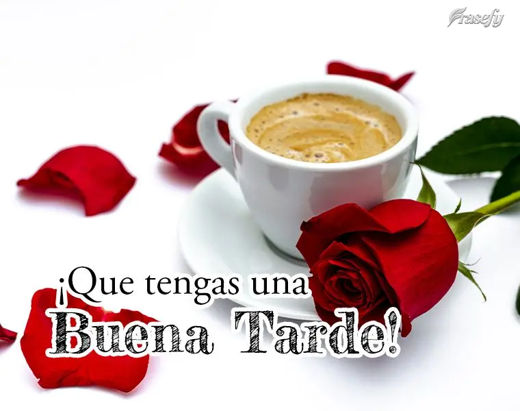 ¡Que tengas una buena tarde!