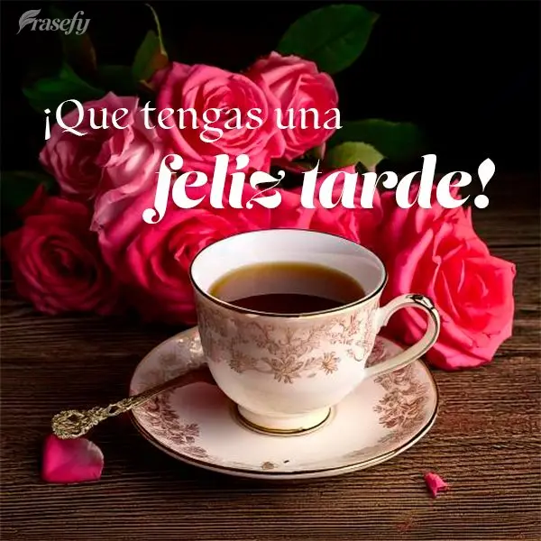 ¡Que tengas una feliz tarde!