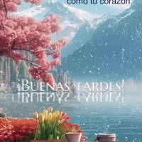 Que tu día sea tan hermoso como tu sonrisa y tan especial como tu corazón. ¡Buenas tardes!