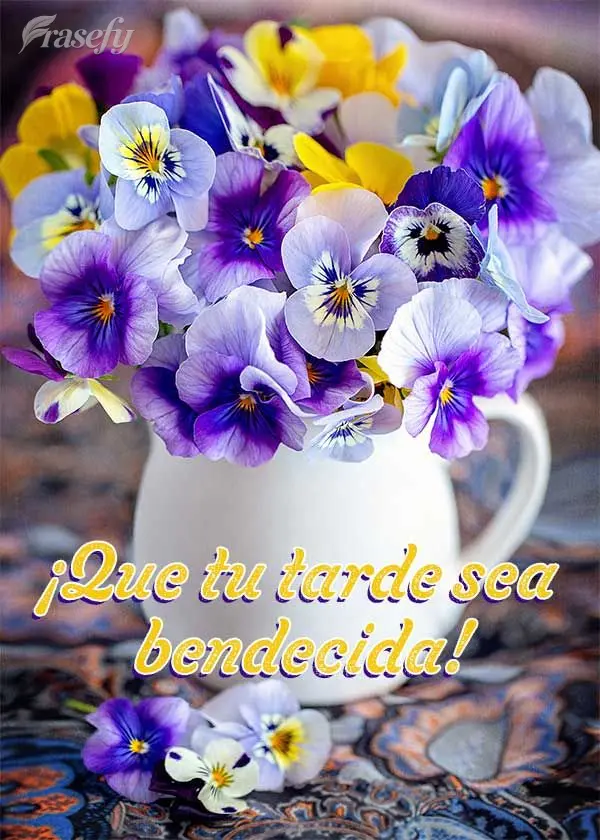 ¡Que tu tarde sea bendecida!