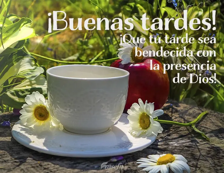 ¡Que tu tarde sea bendecida con la presencia de Dios! ¡Buenas tardes!