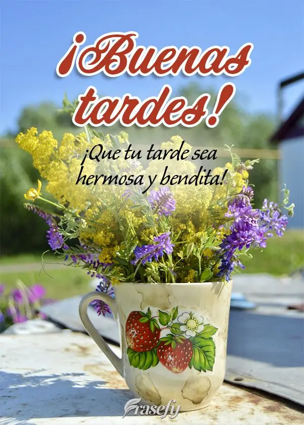 ¡Que tu tarde sea hermosa y bendita! ¡Buenas tardes!