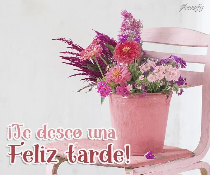 ¡Te deseo una feliz tarde!