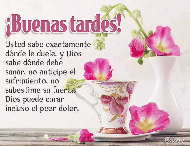 Usted sabe exactamente dónde le duele, y Dios sabe dónde debe sanar, no anticipe el sufrimiento, no subestime su fuerza, Dios puede curar incluso el pe...
