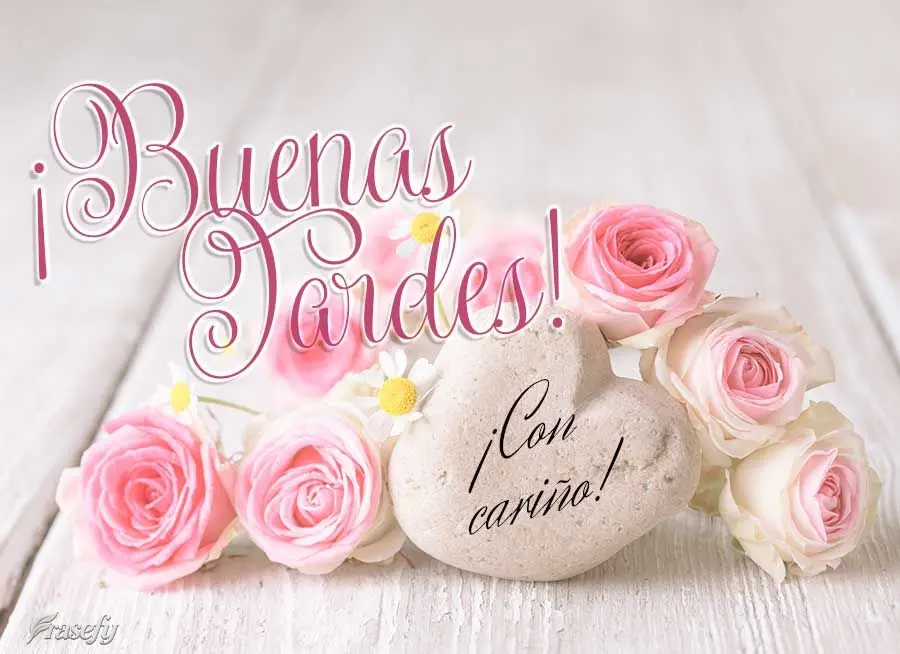 ¡Con cariño! ¡Buenas tardes!