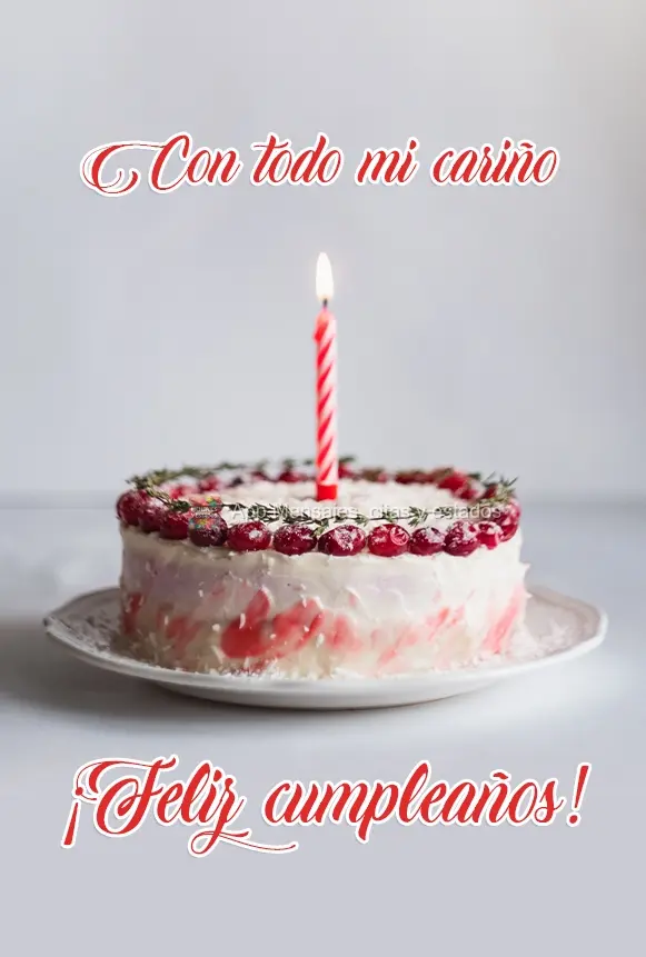 Con todo mi cariño ¡Feliz cumpleaños!