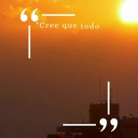 "Cree que todo es posible y que eres capaz de alcanzar tus sueños. El optimismo es la llave para abrir todas las puertas de tu vida."