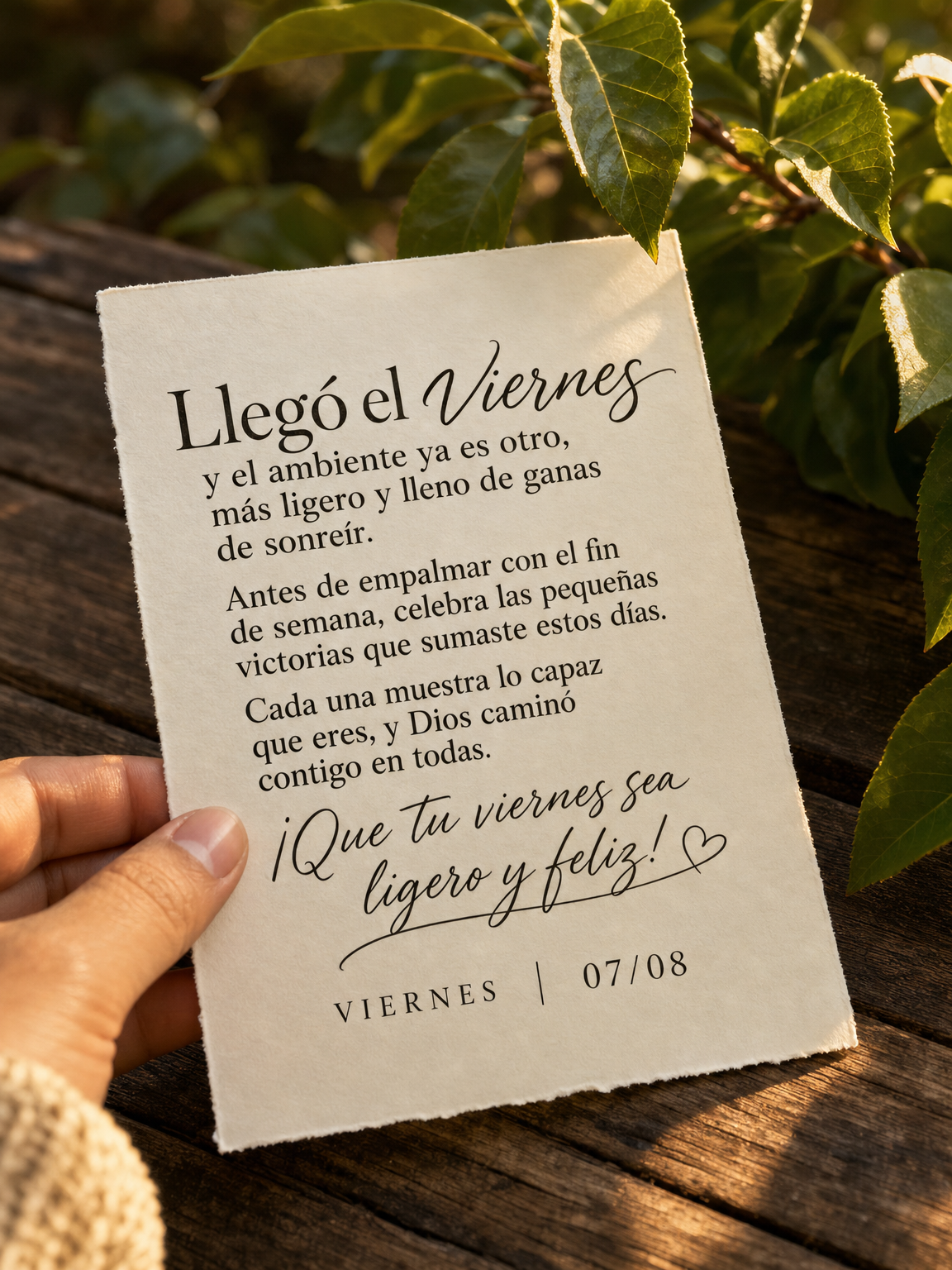 Chegou sexta e o clima já é outro, mais leve e cheio de vontade de sorrir. Antes de emendar no fim de semana, comemore as pequenas vitórias que você ...