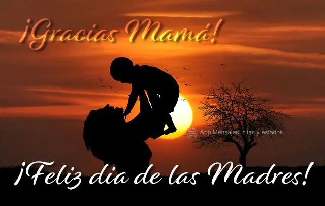 ¡Gracias mamá! ¡Feliz dia de las Madres!
