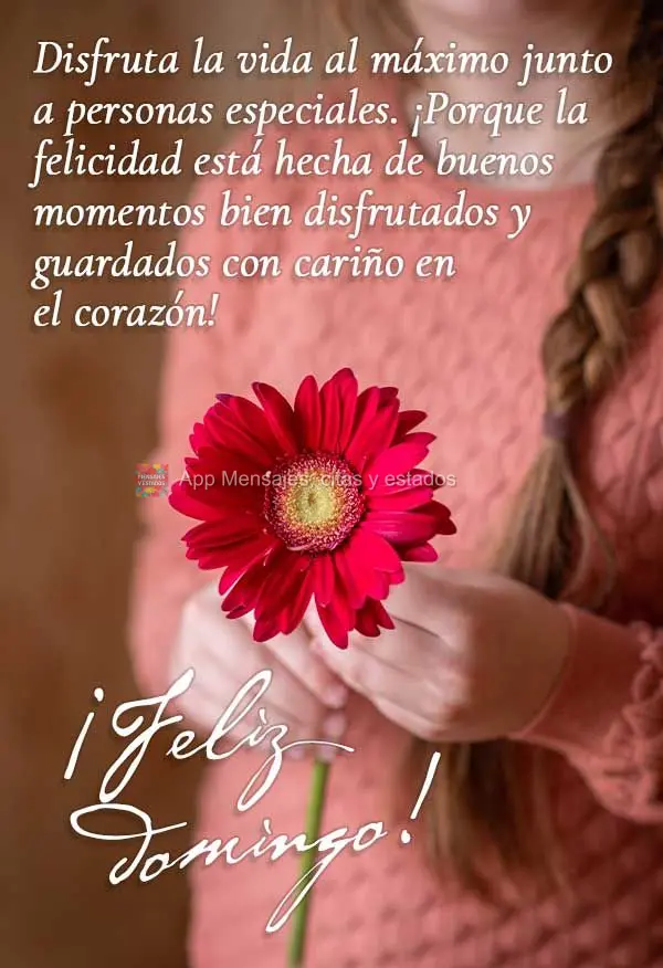 Disfruta la vida al máximo junto a personas especiales. ¡Porque la felicidad está hecha de buenos momentos bien disfrutados y guardados con cariño en...